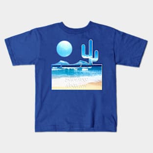 Beach more, worry less Kids T-Shirt